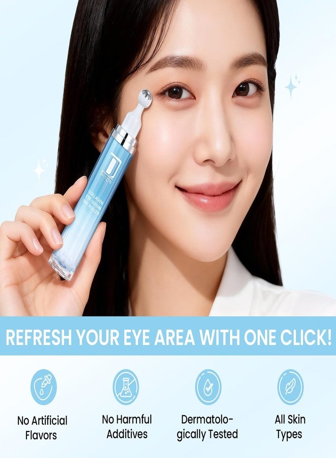Dongyu Caffeine Under Eye Cream: Anti Aging Firming Collagen Eye Care - Puffy Eye Treatment for Beauty Enthusiasts Morning Night Daily Use (Light Blue) - Image 5